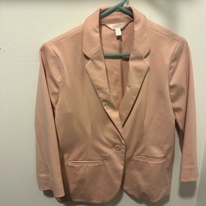 Lauren Conrad light pink blazer, 3/4 length sleeve.